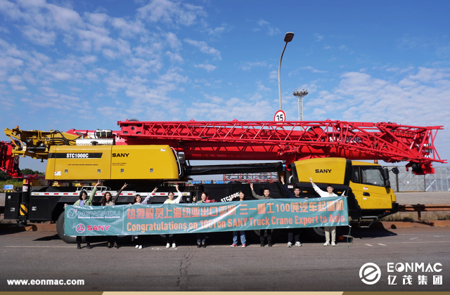 三一重工100吨汽车起重机出口亚洲